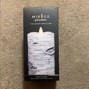 White Birch LED Candle Set with Realistic Flame